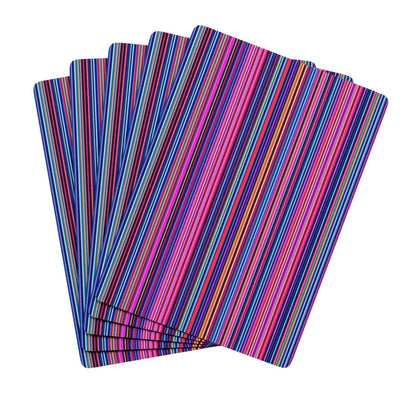 Abstract Colorful Lines Canasta Deck Of Playing Cards