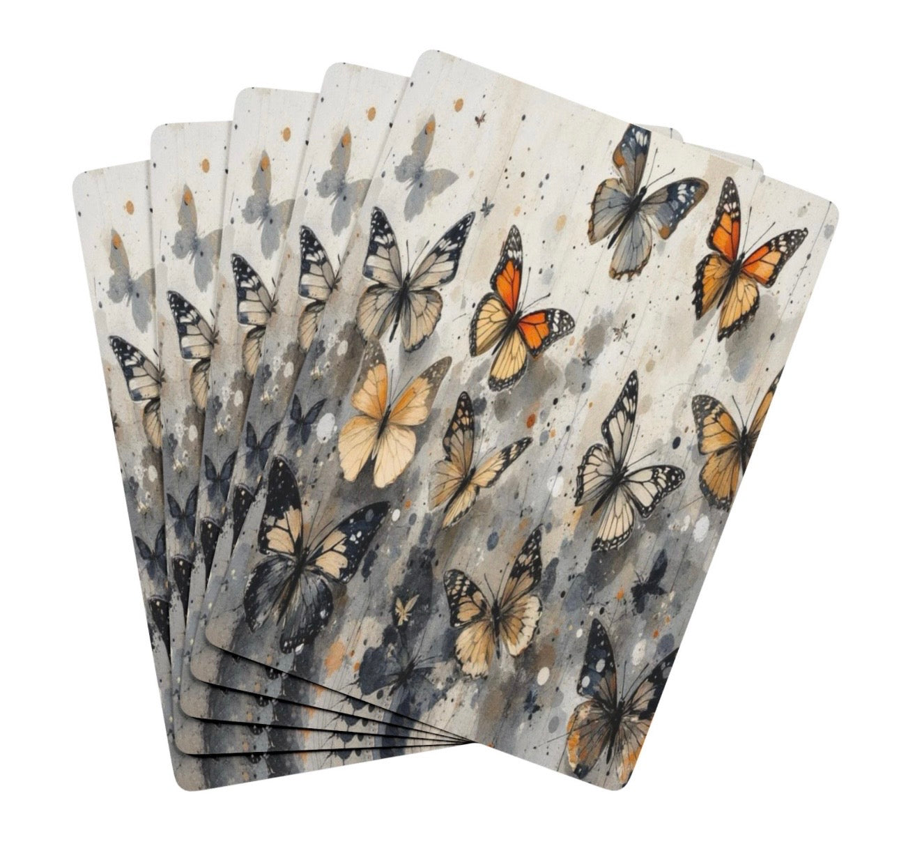 Elegant Butterfly Deck Of Playing Cards