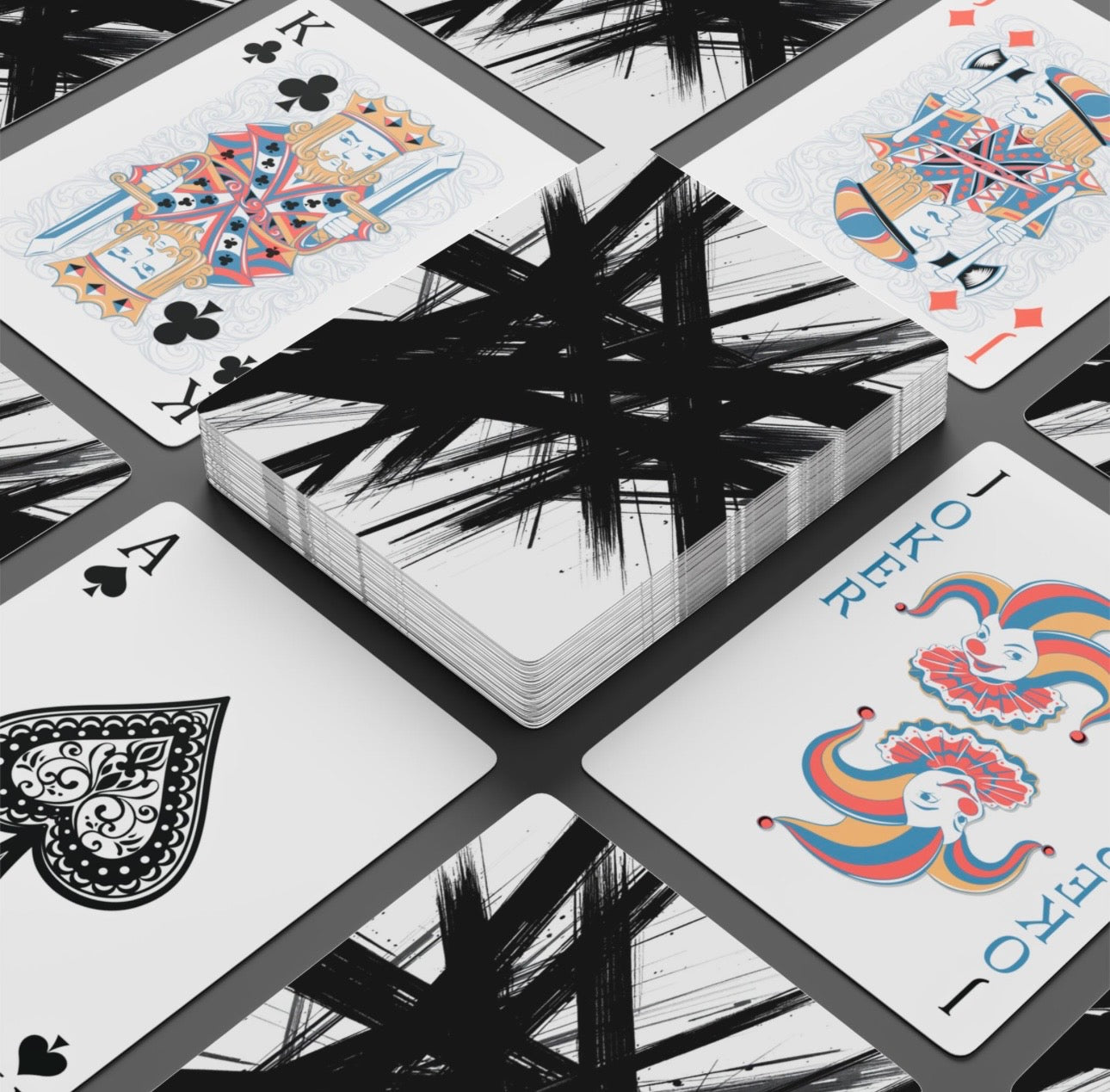 Modern Abstract Art Deck Of Playing Cards