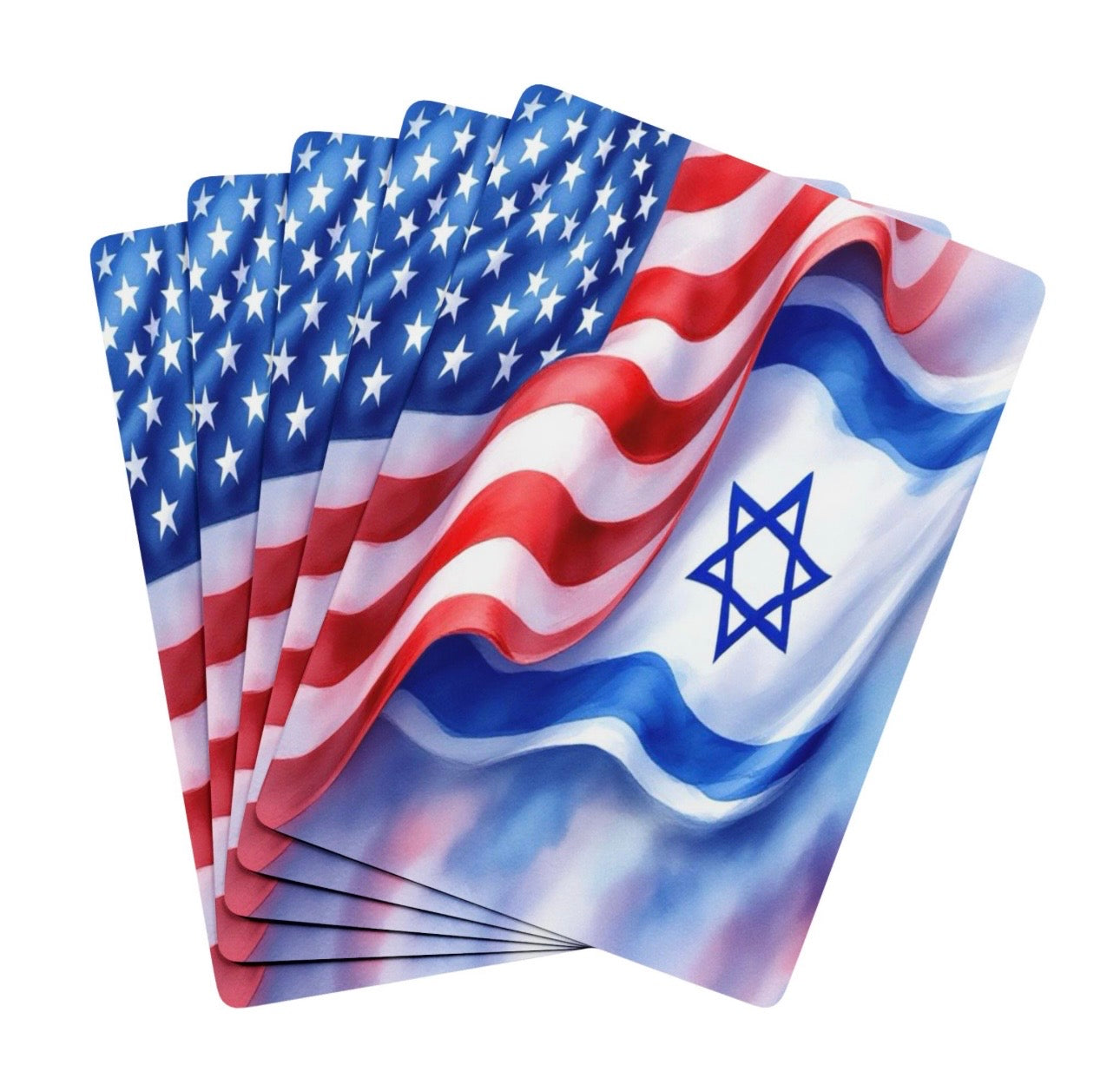 American Flag Israeli Flag Deck Of Playing Cards