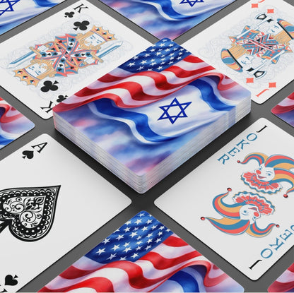 American Flag Israeli Flag Deck Of Playing Cards