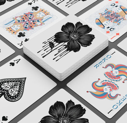 Abstract Flower Deck Of Playing Cards