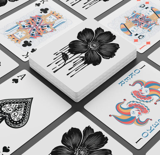 Abstract Flower Deck Of Playing Cards