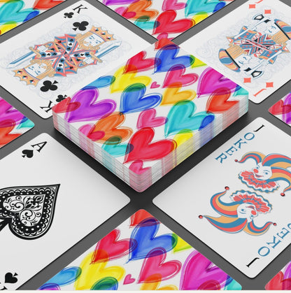 Love Hearts Canasta Deck Of Playing Cards