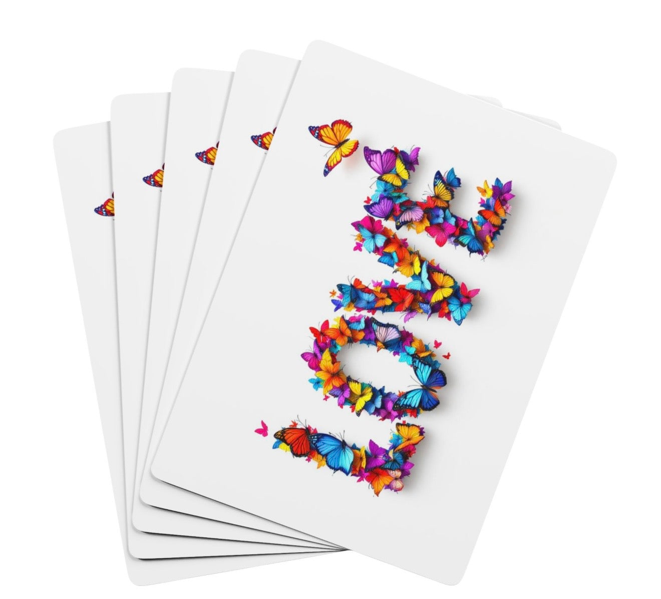 Love Butterfly Art Canasta Deck Of Playing Cards