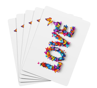 Love Butterfly Art Canasta Deck Of Playing Cards