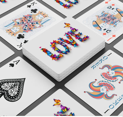 Love Butterfly Art Canasta Deck Of Playing Cards