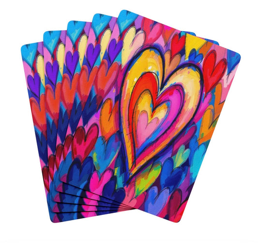 Artful Hearts Canasta Deck Of Playing Cards