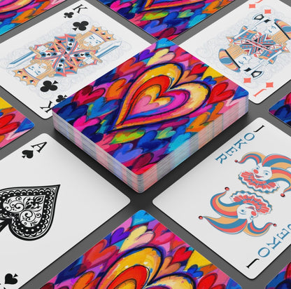 Artful Hearts Canasta Deck Of Playing Cards