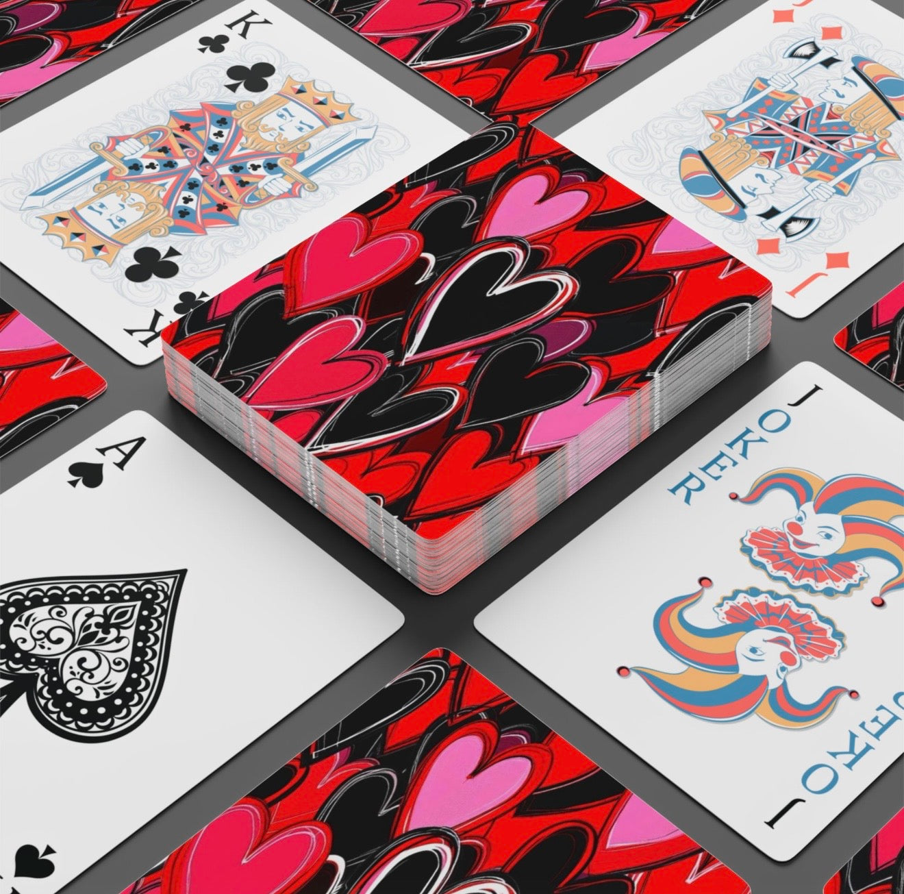 Heart Lover Canasta Deck Of Playing Cards