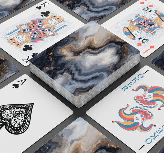 Stunning Agate Deck Of Playing Cards Canasta Cards