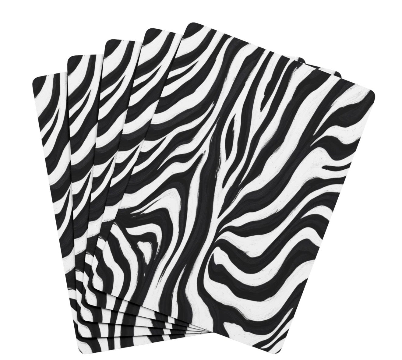 Zebra Art Canasta Deck Of Playing Cards