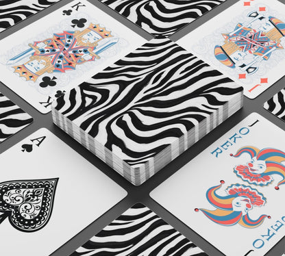 Zebra Art Canasta Deck Of Playing Cards