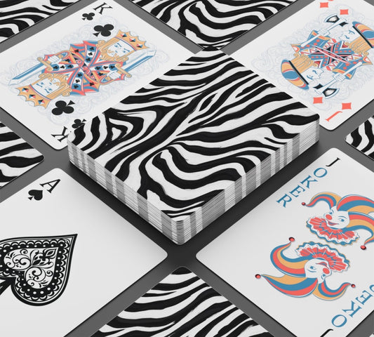 Zebra Art Canasta Deck Of Playing Cards