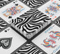 Zebra Art Canasta Deck Of Playing Cards