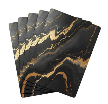 Black Agate Marble Canasta Deck Of Playing Cards