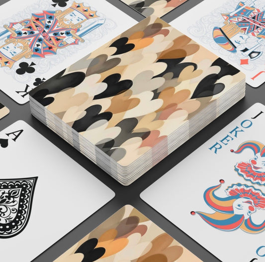 Neutral Hearts Art Deck Of Playing Cards
