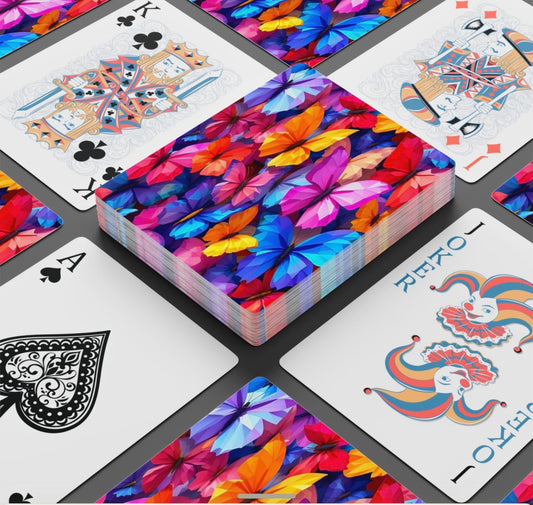 Modern Butterfly Deck Of Playing Cards