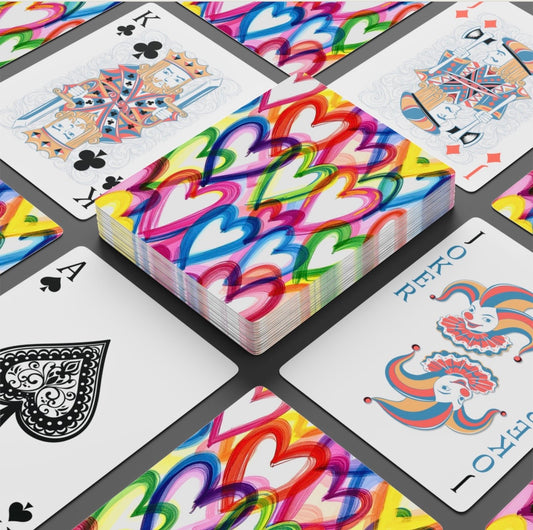 Graffiti Hearts Deck Of Playing Cards