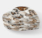 Butterfly Neutrals Crystal Heart Paperweight Table Decor