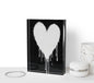 Modern Heart Crystal Block Table Decor