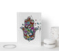 Hamsa Butterfly Crystal Block Table Decor