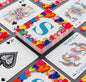 Personalized Initial/Name Modern Hearts Canasta Deck Of Playing Cards