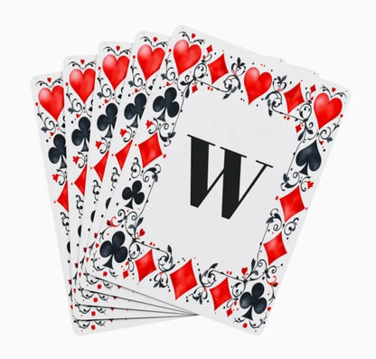 Personalized Card Symbols Canasta Deck Of Playing Cards
