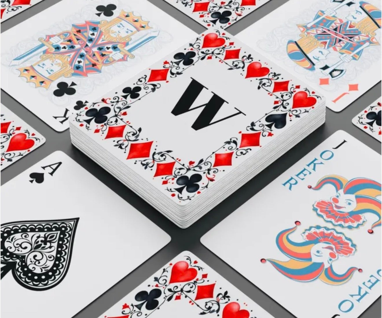 Personalized Card Symbols Canasta Deck Of Playing Cards