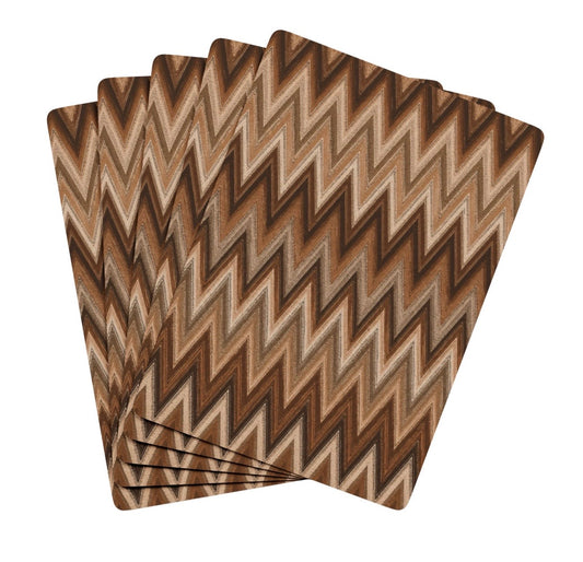 Chevron Neutrals Abstract Deck Of Playing Cards Canasta