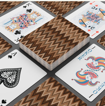 Chevron Neutrals Abstract Deck Of Playing Cards Canasta