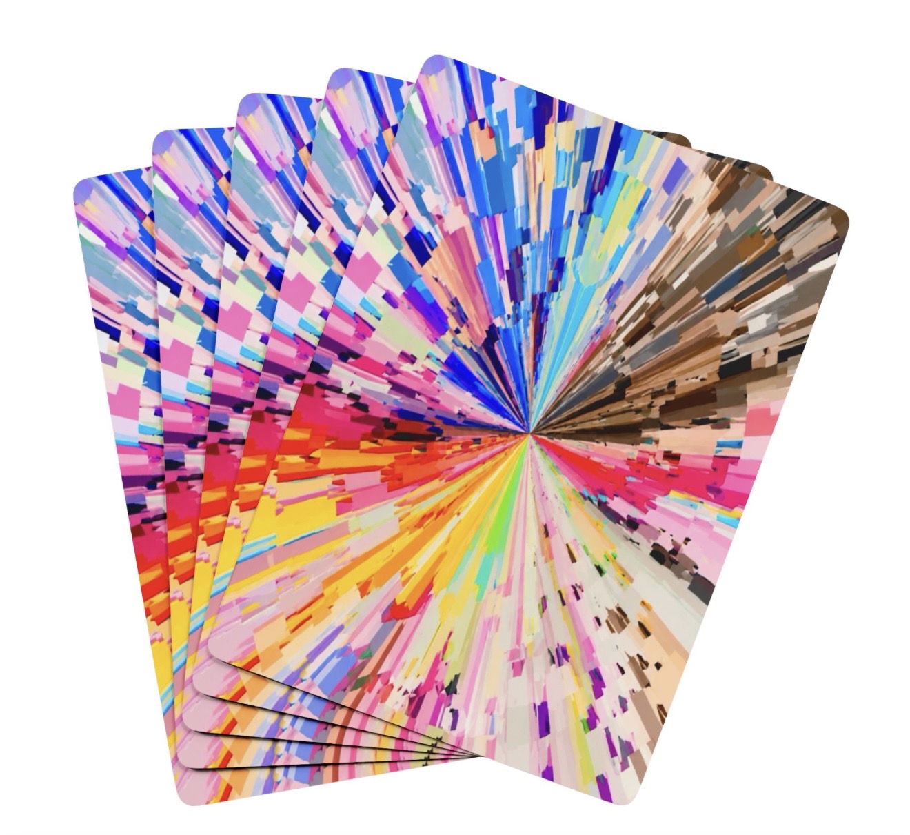 Modern Abstract Colorful Deck Of Playing Cards Canasta