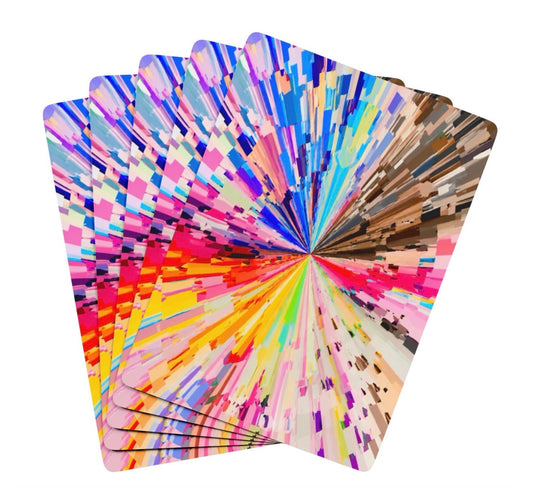 Modern Abstract Colorful Deck Of Playing Cards Canasta