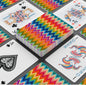 Colorful Abstract Chevron Deck Of Playing Cards Canasta Cards