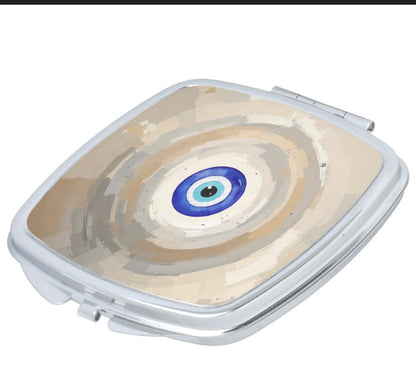 Evil Eye Art Compact Mirror