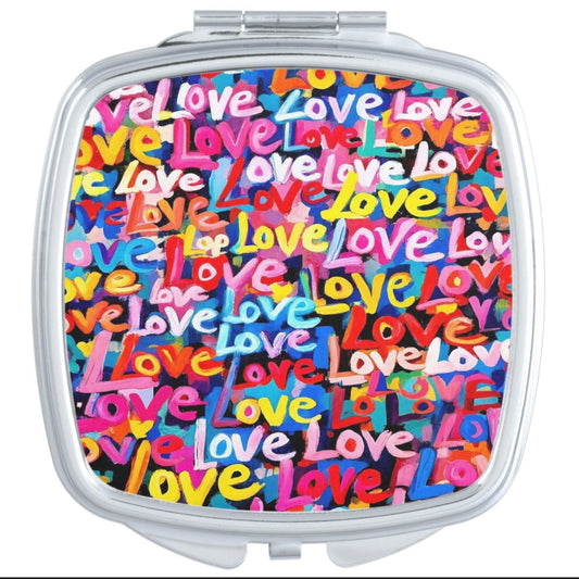 All The Love Compact Mirror