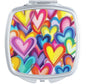 Colorful Hearts Compact Mirror