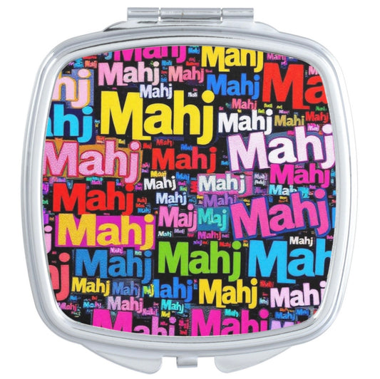 Mahjong Lover Compact Travel Mirror