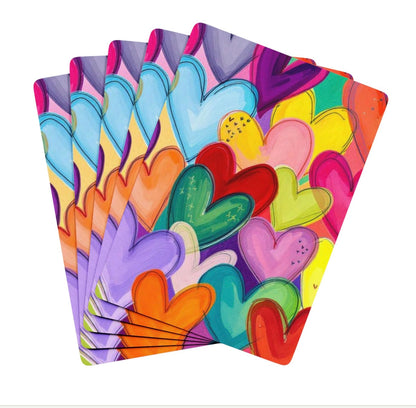 Color hearts Art Deck Of Playing Cards