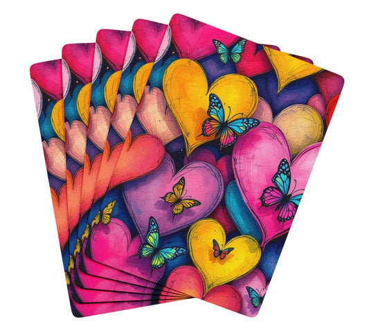 Hearts And Butterflies Deck Of Playing Canasta