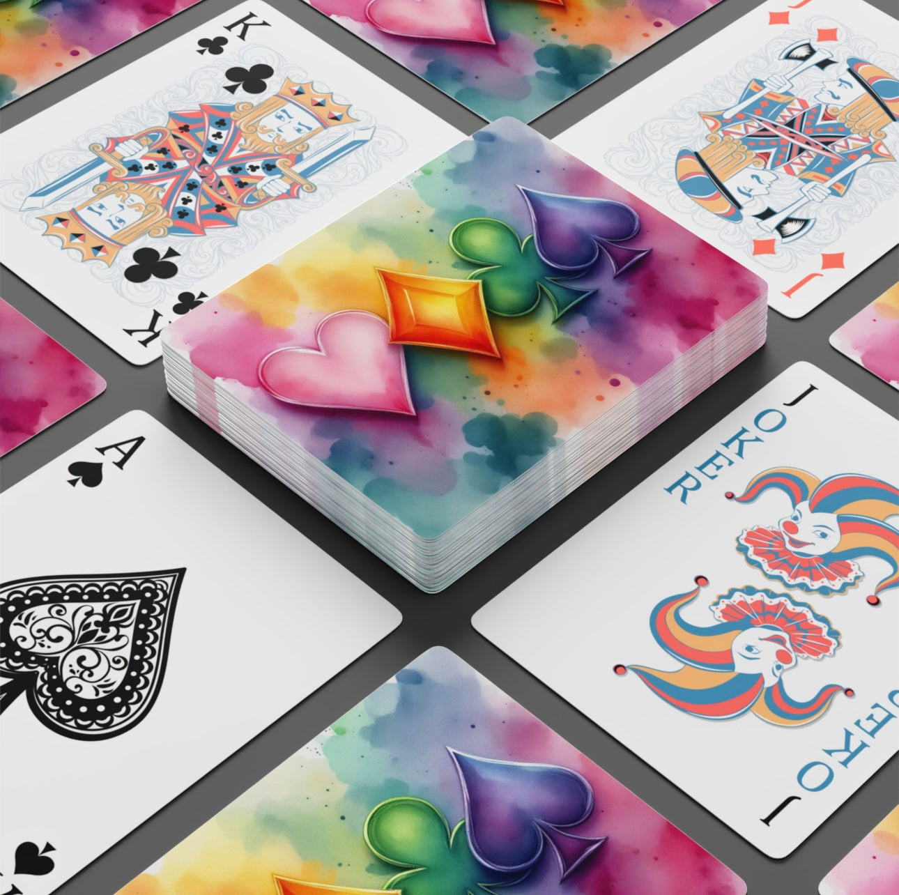 Card Symbols Art Deck Of Playing Cards Canasta