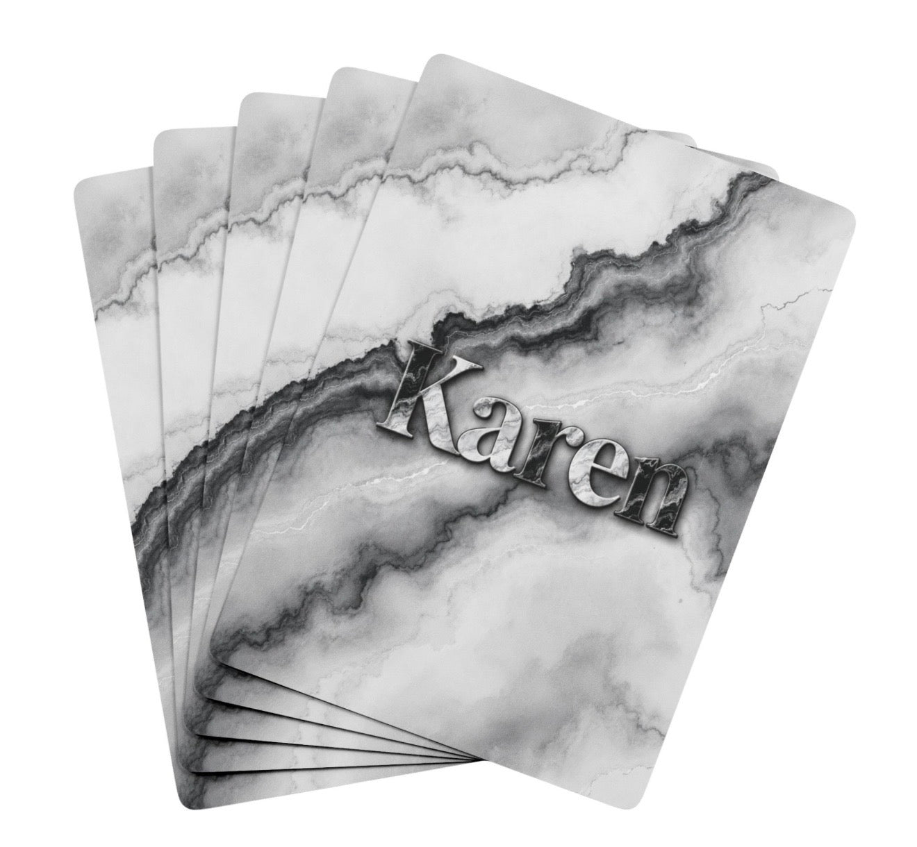 Personalized Agate Deck Of Playing Cards