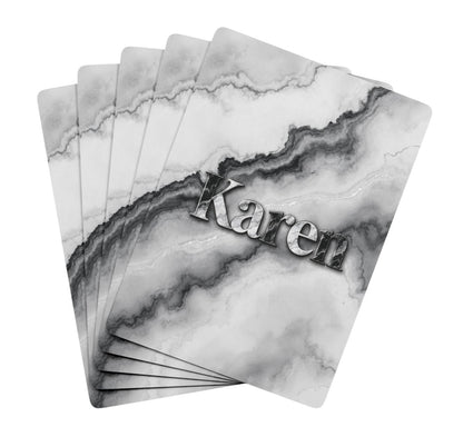 Personalized Agate Deck Of Playing Cards