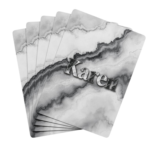 Personalized Agate Deck Of Playing Cards