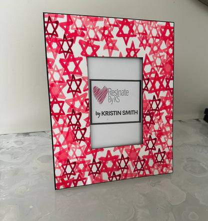 Star Of David Judaica Photo Frame Picture Frame Bat Mitzvah