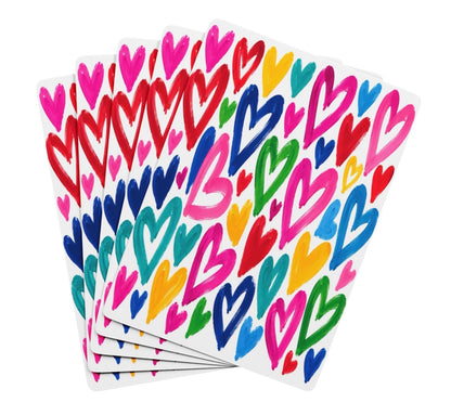 Abstract colorful Hearts Playing Cards Canasta Playing Cards Deck Of Cards