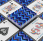 Chevron Blues Art Deck Of Playing Cards