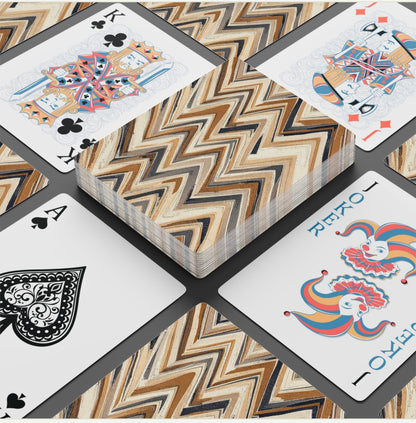 Modern Chevron Playing Cards Canasta Lover