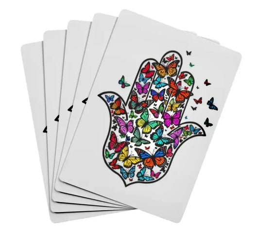 Butterfly Hamsa Deck Of Playing Cards