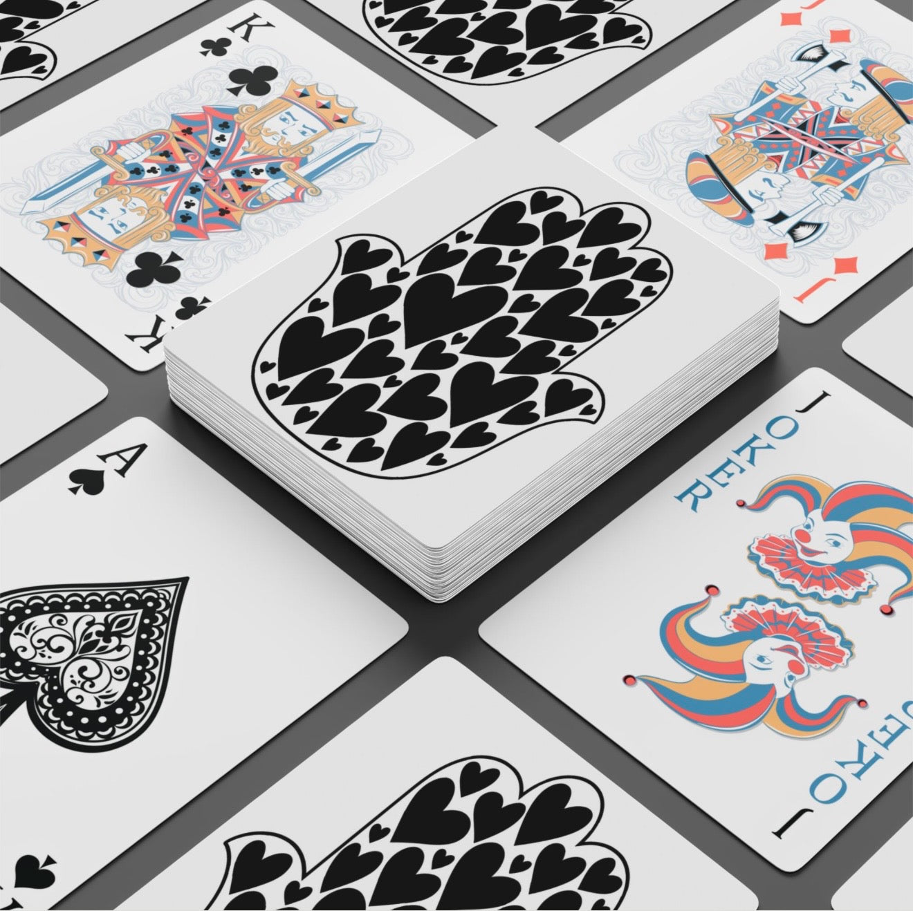 Hamsa Hearts Deck Of Playing Cards Canasta Lover
